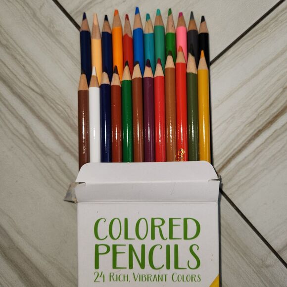 Lot of 2-Crayola Adult Coloring 12Ct Fine Line Markers and 24Ct. Colored Pencils - Picture 9 of 10